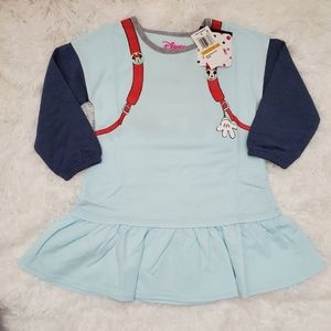 New! Disney Mickey/Minnie Mouse Toddler Girl Dress